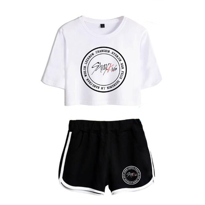 KPOP Stray Kids Women Two Piece Outfits K-POP straykids 2 Piece Set Crop Top and Short Pants Tracksuit For Women Casual Twopiece, 001
KPOP Stray Kids Women Two Piece Outfits K-POP straykids 2 Piece Set Crop Top and Short Pants Tracksuit For Women Casual Twopiece, 001