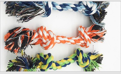 Dog Chew Rope Bone Pet Supplies Puppy Cotton Durable Braided Funny Tool Double Toy Pets Chews Knot Play Quickily Delivery