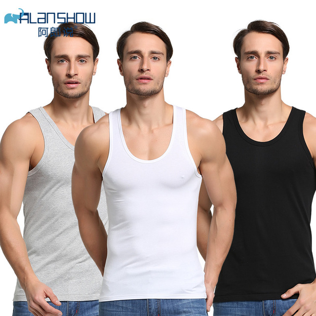 Cotton Sleeveless Undershirt Gym Tank Top Men Fitness Shirts Mens Bodybuilding Workout Vest Factory Outlet, White black grey
Cotton Sleeveless Undershirt Gym Tank Top Men Fitness Shirts Mens Bodybuilding Workout Vest Factory Outlet, White black grey