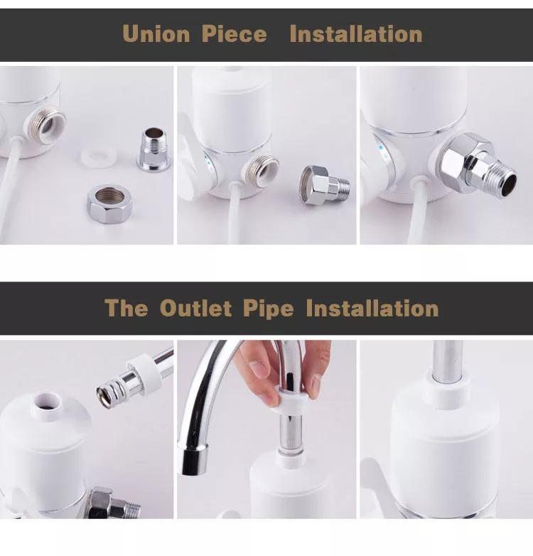 2000W Bathroom Instant Water Tap Electric Water Heater Faucet Tankless Water Heater with Shower Head