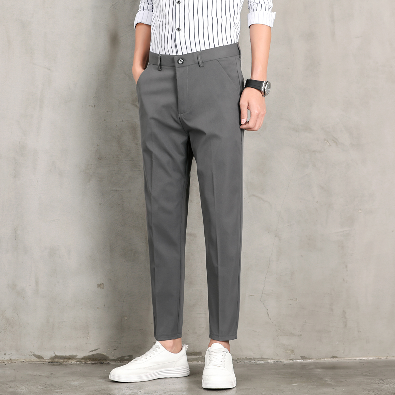 2020 new Spring and Autum slimming business formal wear casual Fashion small feet drape suit trousers Nine-minute men Pants, Gray
2020 new Spring and Autum slimming business formal wear casual Fashion small feet drape suit trousers Nine-minute men Pants, Gray