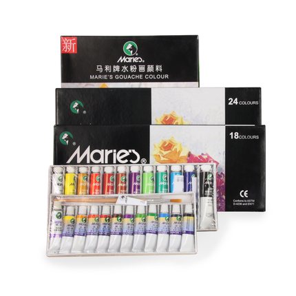 Free Shipping Maries 24/18/12 color set gouache pigment color 5ML pen student children artlam
Free Shipping Maries 24/18/12 color set gouache pigment color 5ML pen student children artlam