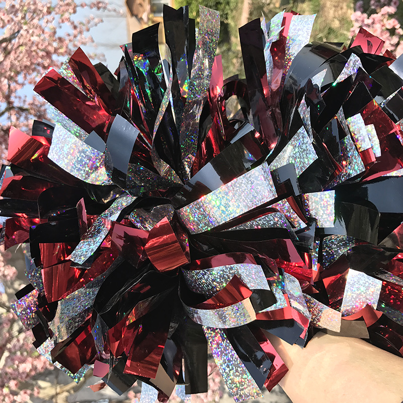 2 Pom pom Cheerleader Metallic,Plastic,Wet Look Poms 1,000*3/4" streamers 6" 150G Thick Fully Shinny Game Poms
2 Pom pom Cheerleader Metallic,Plastic,Wet Look Poms 1,000*3/4" streamers 6" 150G Thick Fully Shinny Game Poms