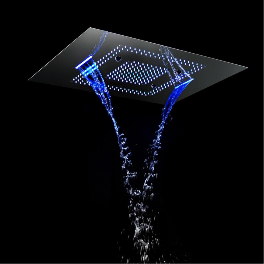 Wholesale And Retail Promotion 24x31" 304 Stainless Steel Rectangular Waterfall Rain Misty Shower Head LED Color Remote Bathroom Accessory
Wholesale And Retail Promotion 24x31" 304 Stainless Steel Rectangular Waterfall Rain Misty Shower Head LED Color Remote Bathroom Accessory