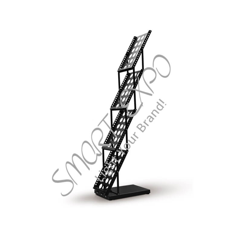 Simple 4 x A4 Steel Brochure Rack Magazine Stand | Black or White Color | Pull-Up Design Style
Simple 4 x A4 Steel Brochure Rack Magazine Stand | Black or White Color | Pull-Up Design Style