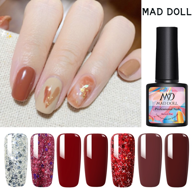 MD MAD DOLL 8ml Gel Polish Red Cherries Series Color UV Gel Nail Polish One-shot Color Soak Off Nail Art Varnish Semi, Ag01
MD MAD DOLL 8ml Gel Polish Red Cherries Series Color UV Gel Nail Polish One-shot Color Soak Off Nail Art Varnish Semi, Ag01