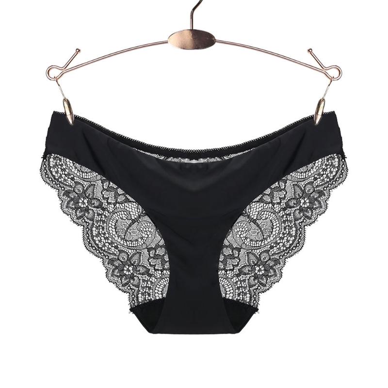 Panties Women Solid Soft Underwear Women Sexy Lace Seamless Briefs low-Rise Briefs Big Size Underwear Ladies New Hot, Black
Panties Women Solid Soft Underwear Women Sexy Lace Seamless Briefs low-Rise Briefs Big Size Underwear Ladies New Hot, Black