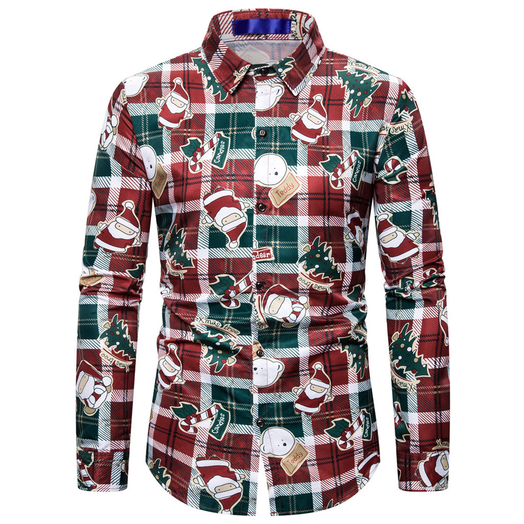 Turn Down Collar Shirts Men' Autumn Winter Loose Casual Christmas Slim Long Sleeve Shirts Top Blouse Camisa de los hombres#30, Blue 2
Turn Down Collar Shirts Men' Autumn Winter Loose Casual Christmas Slim Long Sleeve Shirts Top Blouse Camisa de los hombres#30, Blue 2