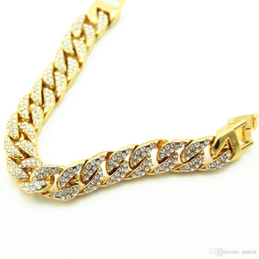 iced out chains Bracelet for Men tennis bracelet With Diamond iced out cuban link chains hip hop bling chains jewelry men 3060