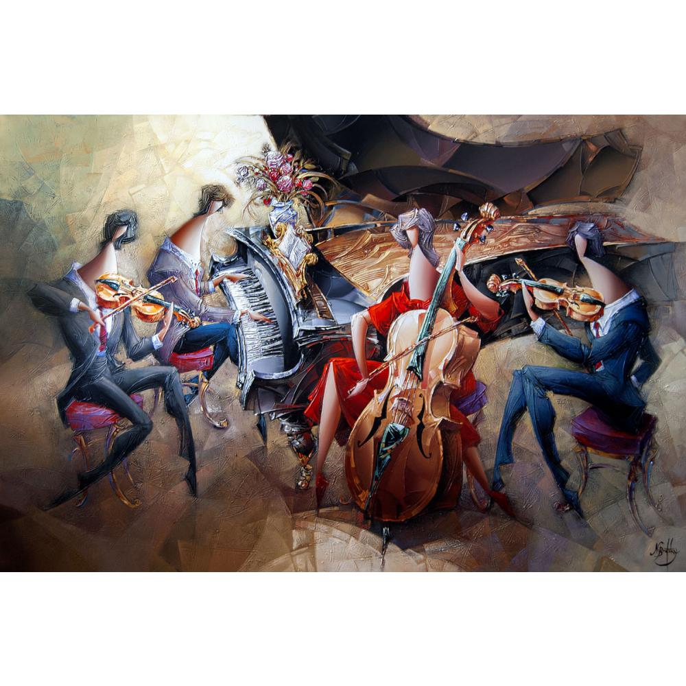 Modern abstract paintings Concert band hand painted still life art oil on canvas home Gift
Modern abstract paintings Concert band hand painted still life art oil on canvas home Gift