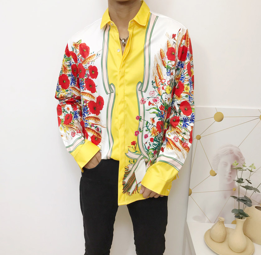 Free logistics hot new men's casual printing lapels Slim long-sleeved luxury LOGO shirt European and American fashion brand trend shirt -3, White;black
Free logistics hot new men's casual printing lapels Slim long-sleeved luxury LOGO shirt European and American fashion brand trend shirt -3, White;black