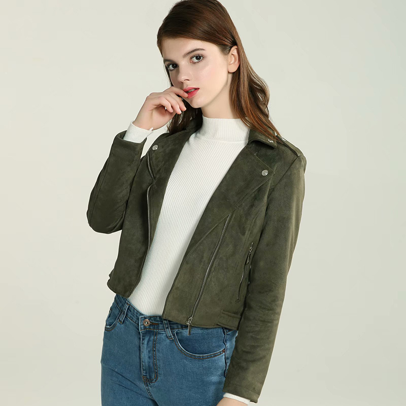 olive green autumn outfit 2019 autumn women faux suede leather biker jackets long sleeve zipper suede coat streetwear, Camel
olive green autumn outfit 2019 autumn women faux suede leather biker jackets long sleeve zipper suede coat streetwear, Camel