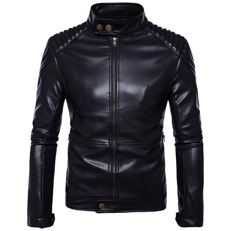 New Spring Men's Black Leather Jackets Men Coats 5XL Fashion Stand Collar Motorcycle PU Outerwear Male Leather Fur Coat Jacket
New Spring Men's Black Leather Jackets Men Coats 5XL Fashion Stand Collar Motorcycle PU Outerwear Male Leather Fur Coat Jacket