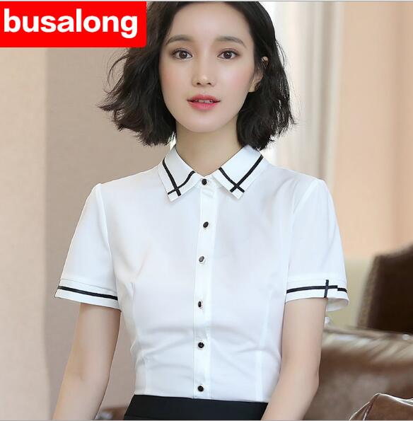 2019 Spliced Summer fashion women shirt Temperament formal short sleeve slim chiffon blouse office ladies plus size work tops, Blue
2019 Spliced Summer fashion women shirt Temperament formal short sleeve slim chiffon blouse office ladies plus size work tops, Blue