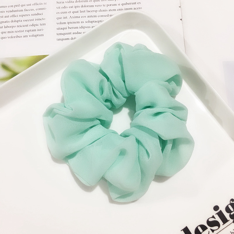 Woman Lady Girl chiffon Hair Scrunchy Ring Elastic Hair Bands Bobble Sports Dance Scrunchie Soft Scrunchie Hairband 20pcs FJ3357