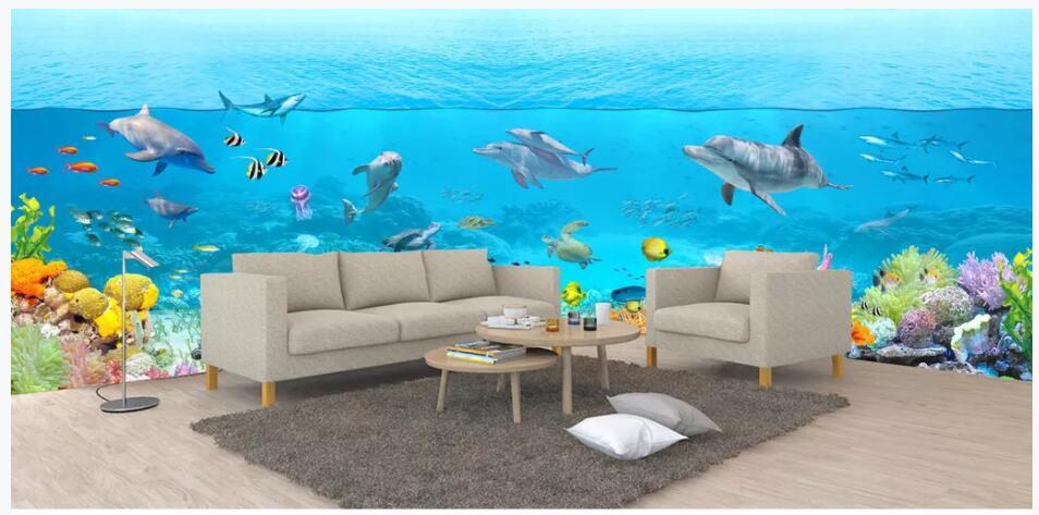 3d wallpaper custom photo mural Huge Full Scene 3D Underwater World Dolphin Home decor living room3d wall murals wallpaper for walls 3 d, Non-woven wallpaper
3d wallpaper custom photo mural Huge Full Scene 3D Underwater World Dolphin Home decor living room3d wall murals wallpaper for walls 3 d, Non-woven wallpaper