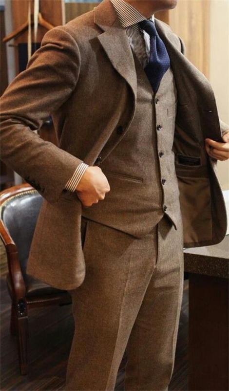 Custom Made Men Suits Notch Lapel Groom Tuxedos Best Men Wedding Groomsmen ( Jacket+Vest+Pants+Tie ) E404, Same the picture
Custom Made Men Suits Notch Lapel Groom Tuxedos Best Men Wedding Groomsmen ( Jacket+Vest+Pants+Tie ) E404, Same the picture