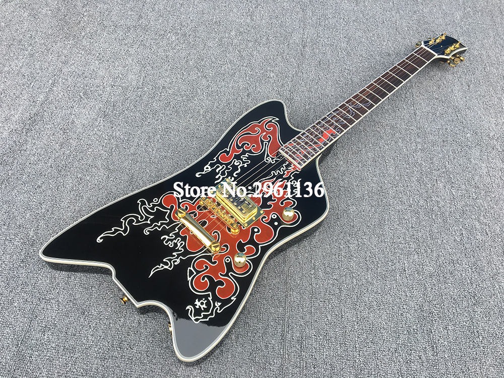 ZZ Top Gre G6199 Billy Bo Jupiter built for Billy Gib Black Striplined Thunderbird Electric Guitar Round Input Jacks, Single TV Jones Pickup
ZZ Top Gre G6199 Billy Bo Jupiter built for Billy Gib Black Striplined Thunderbird Electric Guitar Round Input Jacks, Single TV Jones Pickup