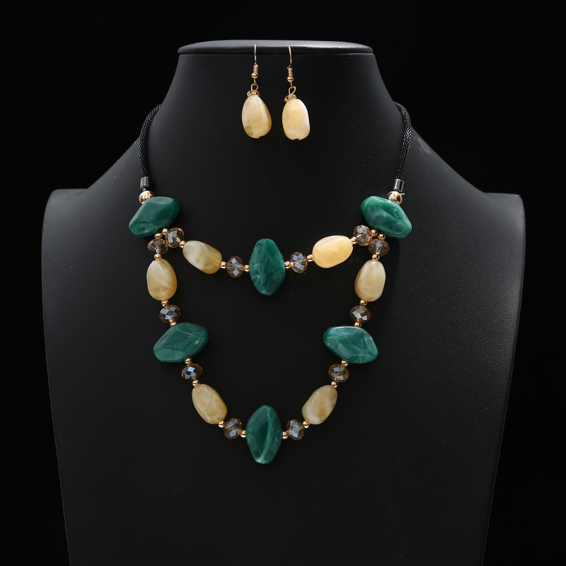 2019 New Colorful Geometric Irregular Round Drop Earrings Necklaces Set for Women Acrylic Resin Stone Big Party Statement Jewelr, As pic
2019 New Colorful Geometric Irregular Round Drop Earrings Necklaces Set for Women Acrylic Resin Stone Big Party Statement Jewelr, As pic