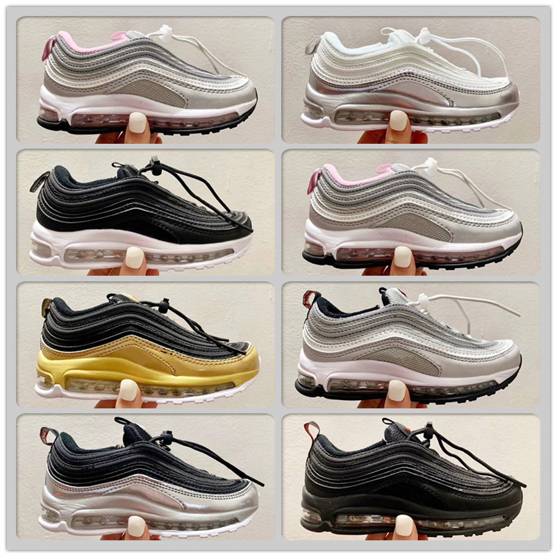Metallic Gold 1997S OG QS Children"s Kids Running Shoes Bullet Silver Outdoor sports trainers Black Gym Red boys girl sneakers, 1-white silver
Metallic Gold 1997S OG QS Children"s Kids Running Shoes Bullet Silver Outdoor sports trainers Black Gym Red boys girl sneakers, 1-white silver