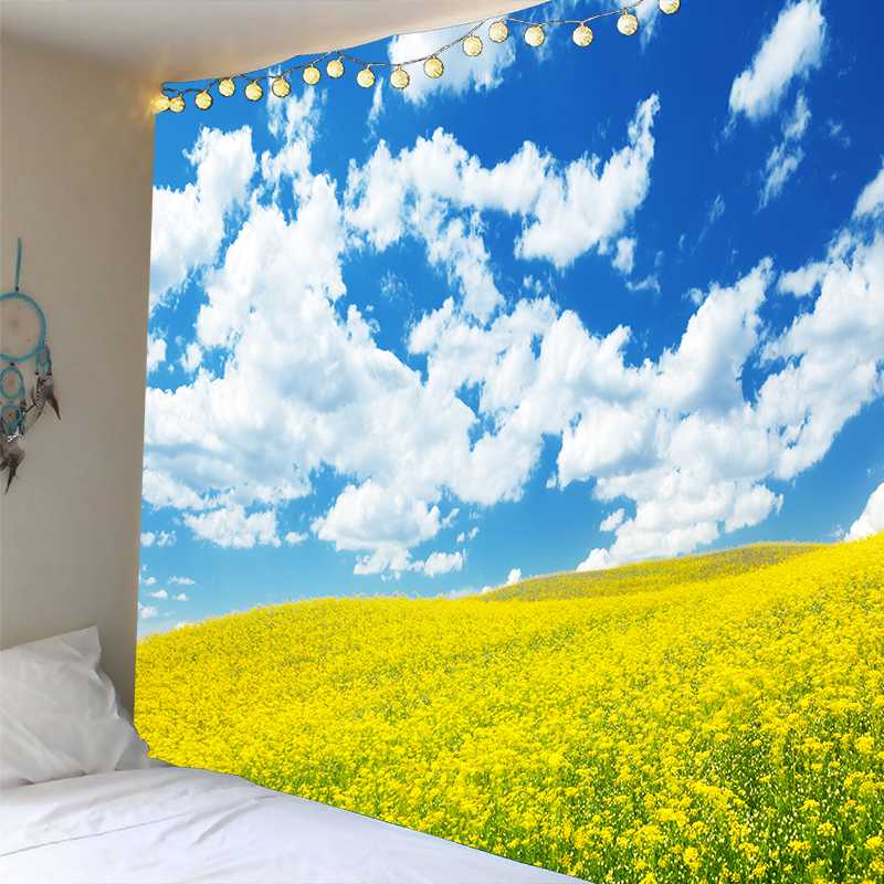 100% Polyester Blue Sky Yellow flowers Wall Tapestry wall hanging Bedspread Beach Towel Backdrop Home Room Art Dropship
100% Polyester Blue Sky Yellow flowers Wall Tapestry wall hanging Bedspread Beach Towel Backdrop Home Room Art Dropship