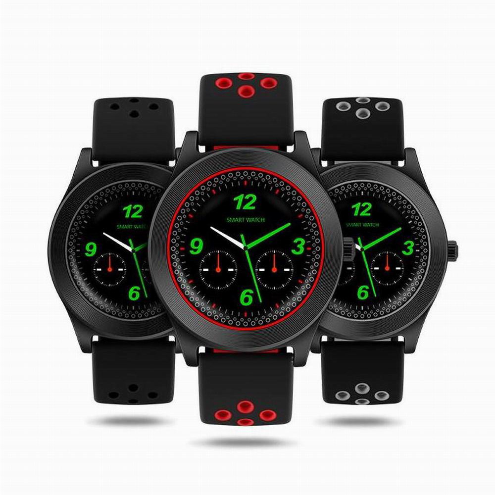 Mode Smart HD Caméra GSM Montre de Téléphone Avec SIM Et TF Logement pour Carte Mp3 Lecteur Mp4 Bluetooth Message Écran Tactile Smartwatch Pour I