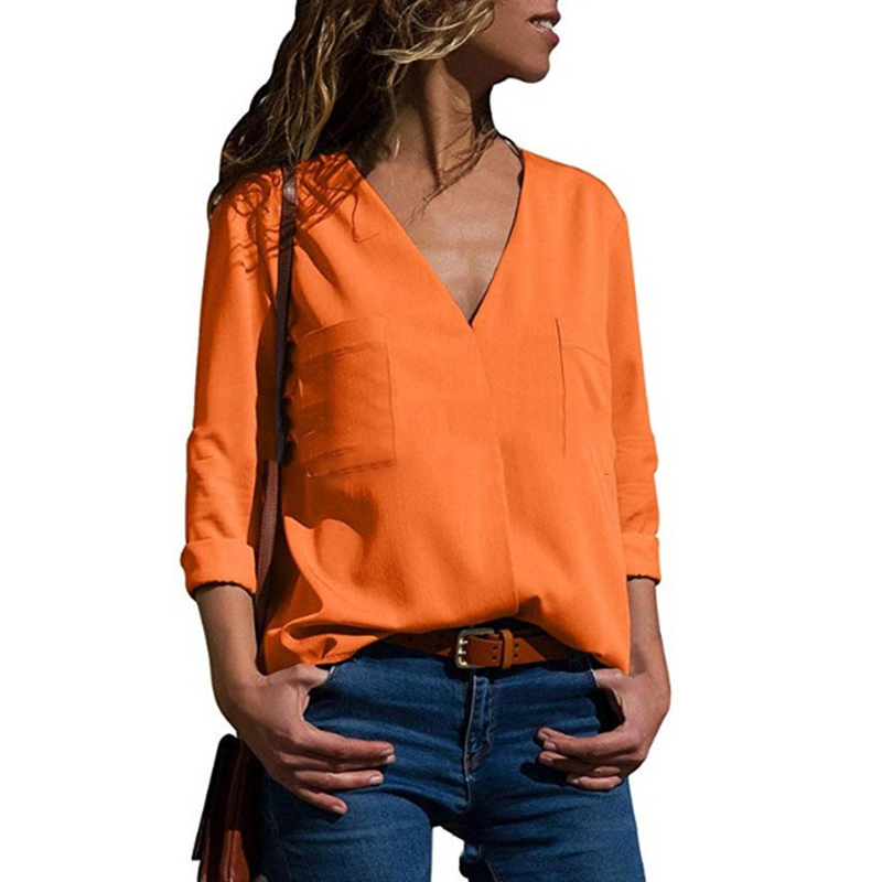 Casual Chiffon Women Shirts 2018 Autumn New Fashion V-neck Blouse Long Sleeve Office Ladies Shirt Work Women Tops WS9828V, Black
Casual Chiffon Women Shirts 2018 Autumn New Fashion V-neck Blouse Long Sleeve Office Ladies Shirt Work Women Tops WS9828V, Black