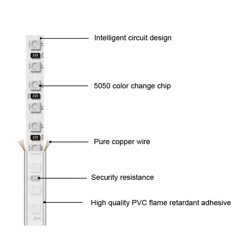 AC110V Led Strips 10M 50M 110V/220V High Voltage SMD 5050 RGB Led Strips Lights Waterproof & IR Remote Control Power Supply