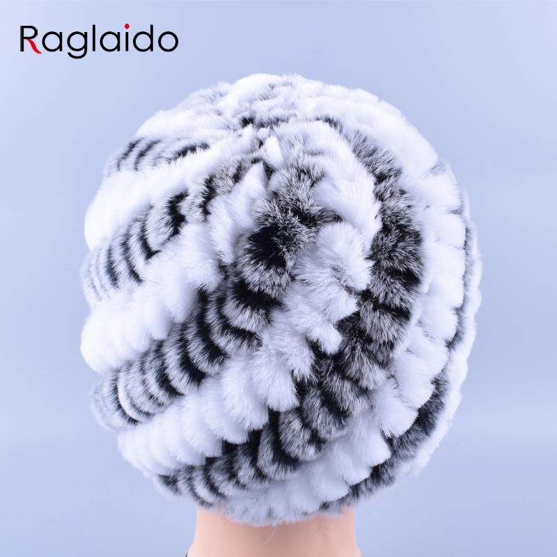 Genuine Rex Rabbit Fur Hat Snow Cap Winter Hats for Women Girls Real Knitting Skullies Beanies natural fluffy hat LQ11169 S18120302