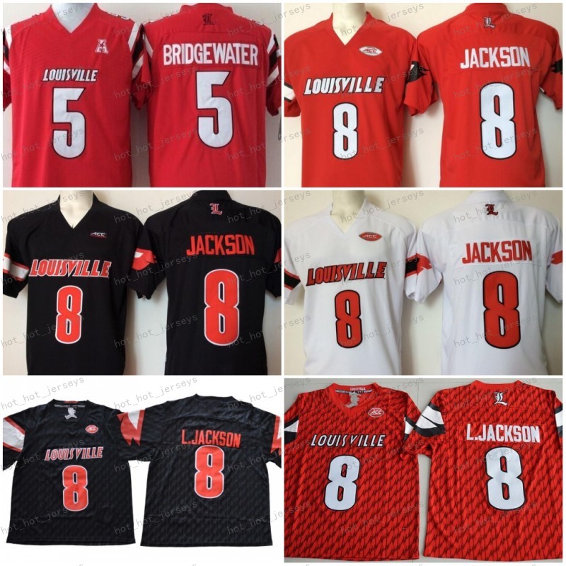 NCAA College Men's Louisville Cardinal 8 Lamar Jackson Jerseys Football Red Black White Stitched 5 Bridgewater Jersey Good Mix Order 150th
NCAA College Men's Louisville Cardinal 8 Lamar Jackson Jerseys Football Red Black White Stitched 5 Bridgewater Jersey Good Mix Order 150th