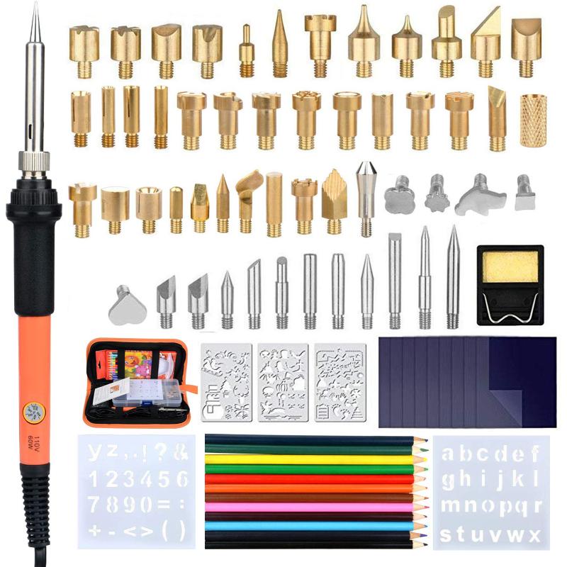 DIY Adjustable Electric Solder Sation Iron Kits Wood Burner Craft Tool Multifunctional Pyrography For Wood Handmade Supplie
DIY Adjustable Electric Solder Sation Iron Kits Wood Burner Craft Tool Multifunctional Pyrography For Wood Handmade Supplie