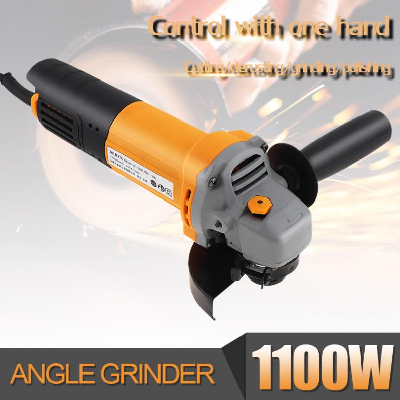 220V 1100W 11000rpm Multifunction Compact Electric Angle Grinder Polishing Machine Cutting Tool for Polishing and Rust Removal 
220V 1100W 11000rpm Multifunction Compact Electric Angle Grinder Polishing Machine Cutting Tool for Polishing and Rust Removal