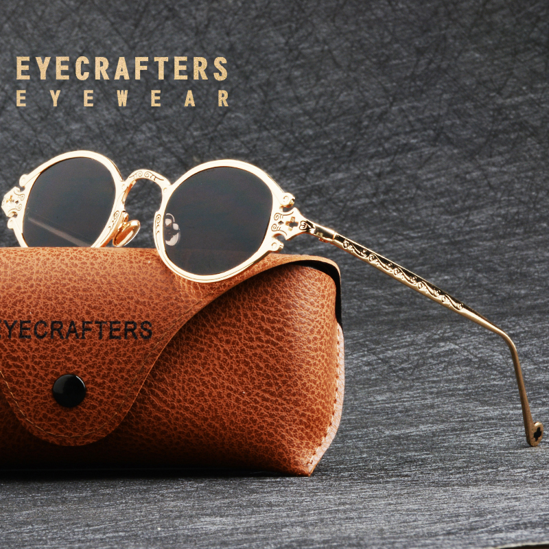 Gold Metal Brand Sunglasses Mens Womens Oval Round Gothic Sunglasses Retro Vintage Steam Punk
Gold Metal Brand Sunglasses Mens Womens Oval Round Gothic Sunglasses Retro Vintage Steam Punk