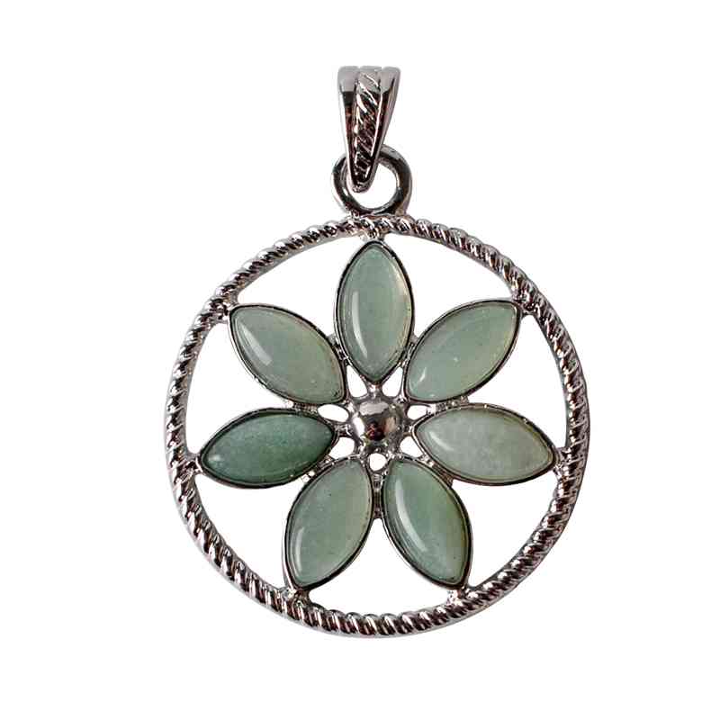 7 petals flower pendant ladies color rainbow romantic pendant necklace daily clothes wild
