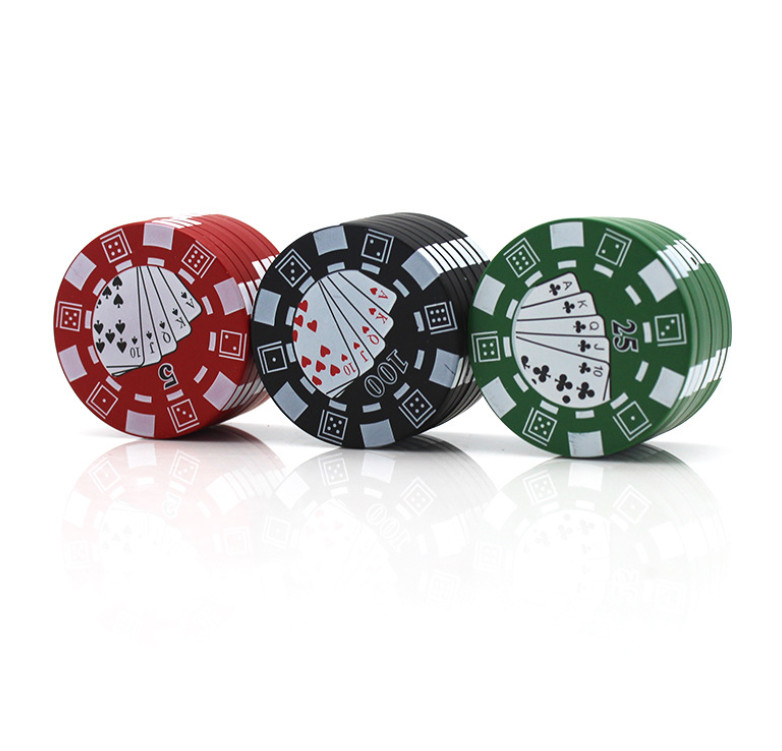 The latest 40X26mm new poker chip style cigarette smoking machine is sent randomly. Three-layer manual plastic grinder, free shipping
The latest 40X26mm new poker chip style cigarette smoking machine is sent randomly. Three-layer manual plastic grinder, free shipping