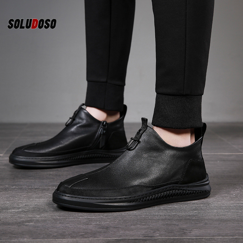 2020 Autumn Early Winter Shoes Men Genuine Leather Boots Fashion Male Shoes Cow Leather Man Ankle Boots Black A1120
2020 Autumn Early Winter Shoes Men Genuine Leather Boots Fashion Male Shoes Cow Leather Man Ankle Boots Black A1120