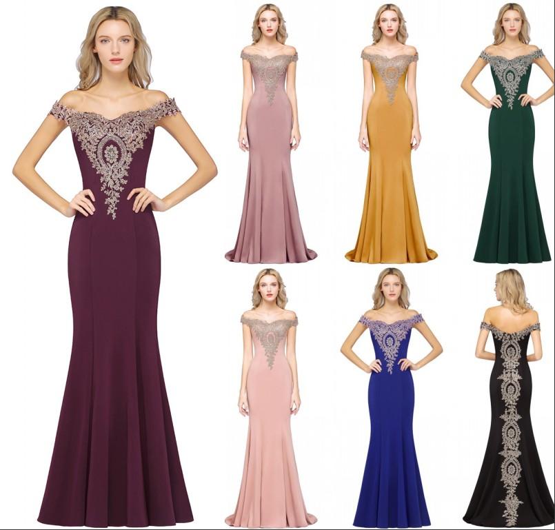 Babyonlinedress 2020 Golden Lace Burgundy Mermaid Prom Dresses Long Sexy Backless Cap Sleeve Evening Party Gowns Vestido de Festa CPS1184