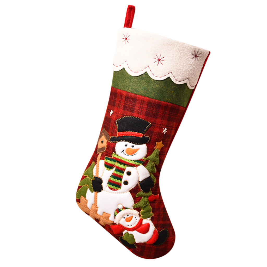 New Year Christmas Stocking Sack Candy Gifts Bag Xmas Tree Ornament Santa Claus Snowman Elk Sock Decor For Home
New Year Christmas Stocking Sack Candy Gifts Bag Xmas Tree Ornament Santa Claus Snowman Elk Sock Decor For Home
