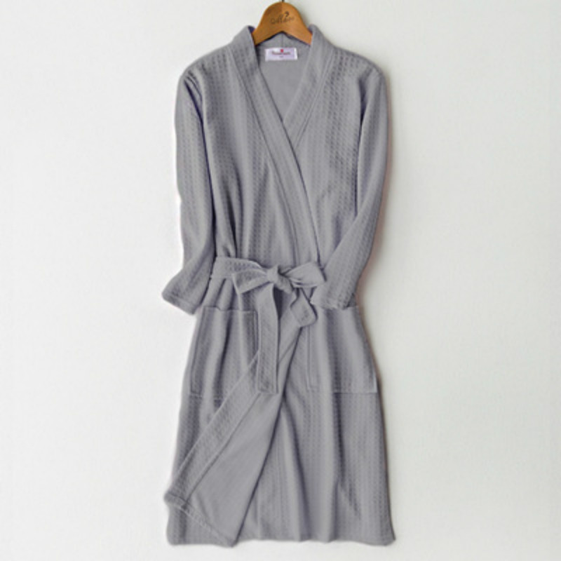 Waffle bathrobe men women cotton terry XL men's robe nightgown ladies sleepwear long soft home hotel spring summer, Gray
Waffle bathrobe men women cotton terry XL men's robe nightgown ladies sleepwear long soft home hotel spring summer, Gray