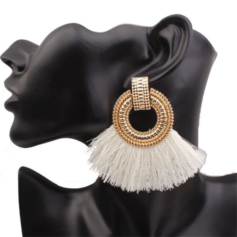 Bohemian Tassel Big Drop Earrings for Women Fashion Jewelry Earrings Silk Fabric Fringe Earring 2020 Luxurious Cotton Geometric
Bohemian Tassel Big Drop Earrings for Women Fashion Jewelry Earrings Silk Fabric Fringe Earring 2020 Luxurious Cotton Geometric