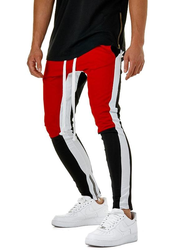Men Patchwork Sweatpants Red Black Spliced Skinny Trousers Mens Elastic Waist Hiphop Rap Street Wear Causal Joggers Sweat Pants
Men Patchwork Sweatpants Red Black Spliced Skinny Trousers Mens Elastic Waist Hiphop Rap Street Wear Causal Joggers Sweat Pants