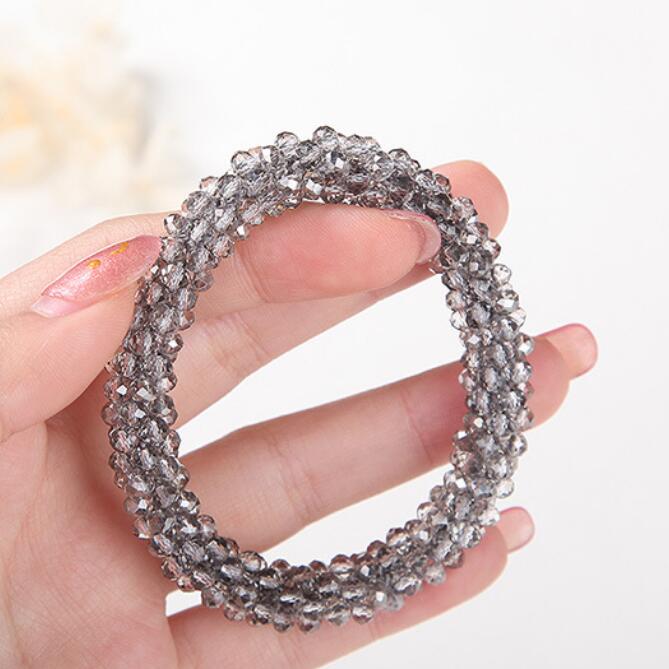 Fashion-jewelry bracelets for women DIY crystal colorful elastlc handmade bracelets simple hot fashion free of shipping