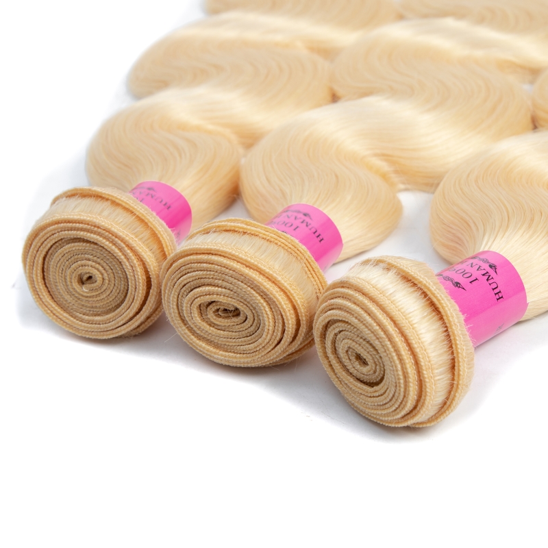 Peruvian Human Hair 613 Color Body Wave Wholesale Blonde 10 Pcs/lot Hair Weaves Ten Bundles 613# Light Color