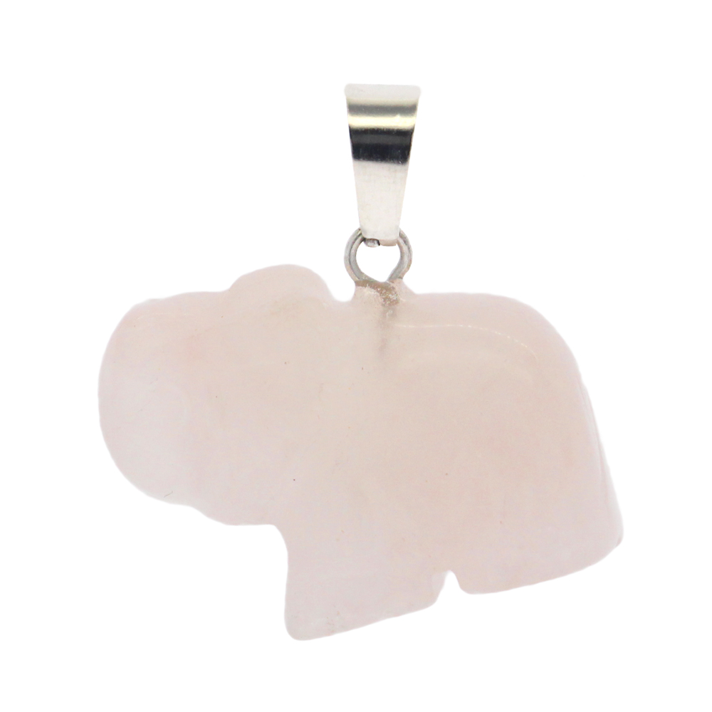 Exquisite natural gemstone pendant elephant shape agate stone 12 mixcolor gemstone pendant set