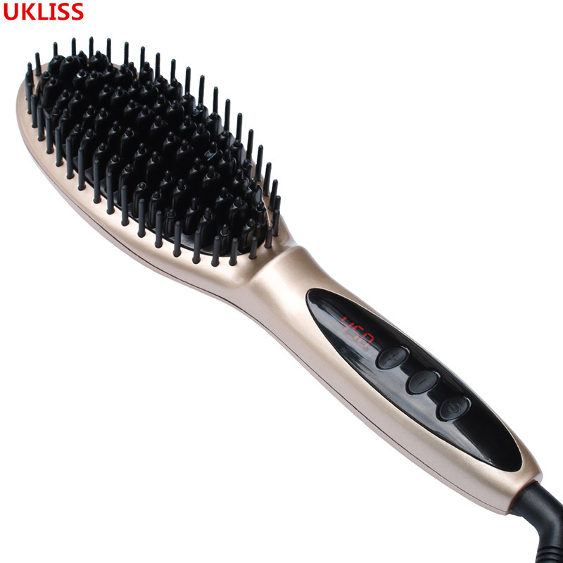 2019 Professional Ceramic Electric Hair Brush Straightening Irons LCD Display Fast Hair Straightener Comb Styler Brush Man
2019 Professional Ceramic Electric Hair Brush Straightening Irons LCD Display Fast Hair Straightener Comb Styler Brush Man