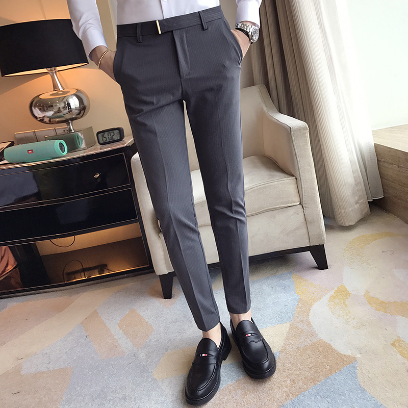 2020 Brand clothing Male spring slim fit pure cotton Business suit pants/Men's brand clothing stripe Leisure trousers size 28-34, Black
2020 Brand clothing Male spring slim fit pure cotton Business suit pants/Men's brand clothing stripe Leisure trousers size 28-34, Black