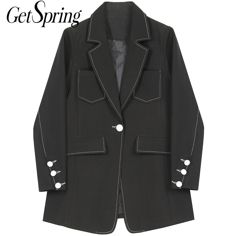 Getspring Women Blazer Vintage Fashion Apricot Black Blazers Jackets Womens Blazers Long Sleeve Casual Suit Coats Woman Clothes
Getspring Women Blazer Vintage Fashion Apricot Black Blazers Jackets Womens Blazers Long Sleeve Casual Suit Coats Woman Clothes