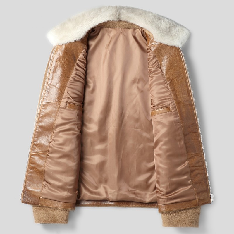 High Quality Brand Men Fur Coat Fashion Real Fur Collar Coat Mens Slim Fit Pocket Zipper Outerwear Luxury Winter Thick Warm, Brown
High Quality Brand Men Fur Coat Fashion Real Fur Collar Coat Mens Slim Fit Pocket Zipper Outerwear Luxury Winter Thick Warm, Brown