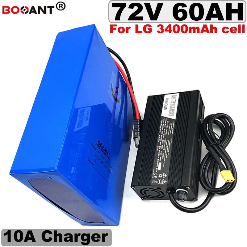 For original LG 18650 cell 72v 60ah E-bike lithium battery 72v electric bicycle battery for 5000w 7000w motor with 10A Charger
For original LG 18650 cell 72v 60ah E-bike lithium battery 72v electric bicycle battery for 5000w 7000w motor with 10A Charger