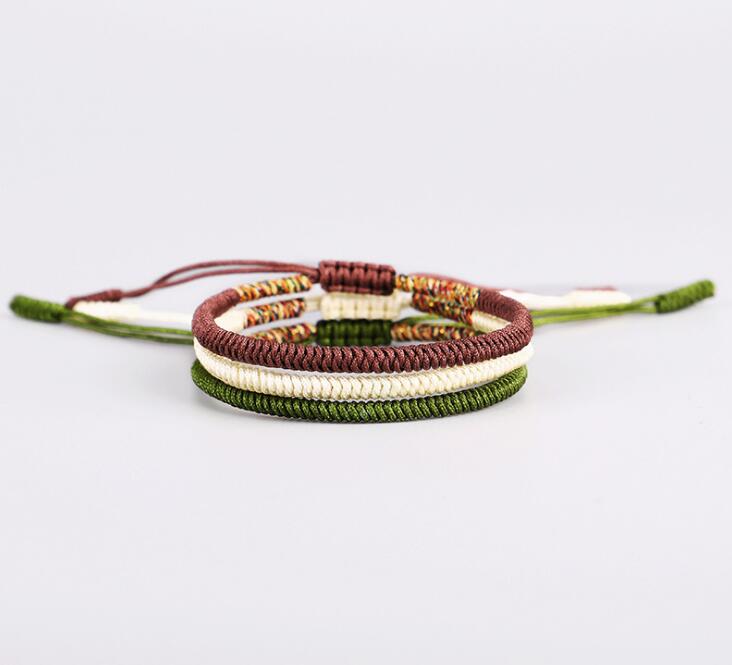 Handmade Red Rope Tibetan Bracelets Tibetan Buddhist Love Lucky Charm Knots Woven Bracelets Jewelry Accessories GB1607